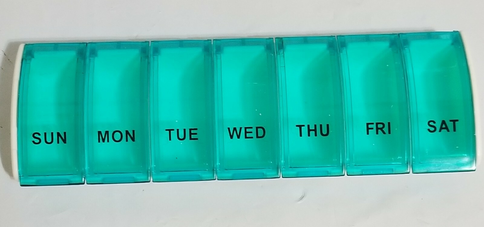 7 Day Weekly Pill Organizer Blue Clear New in Box