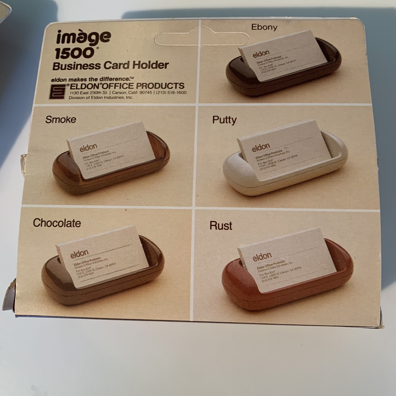 NEW Vintage 80’s Eldon Office Desk Set 3 Pcs image 1500 /SMOKE Retro MCM / NIB