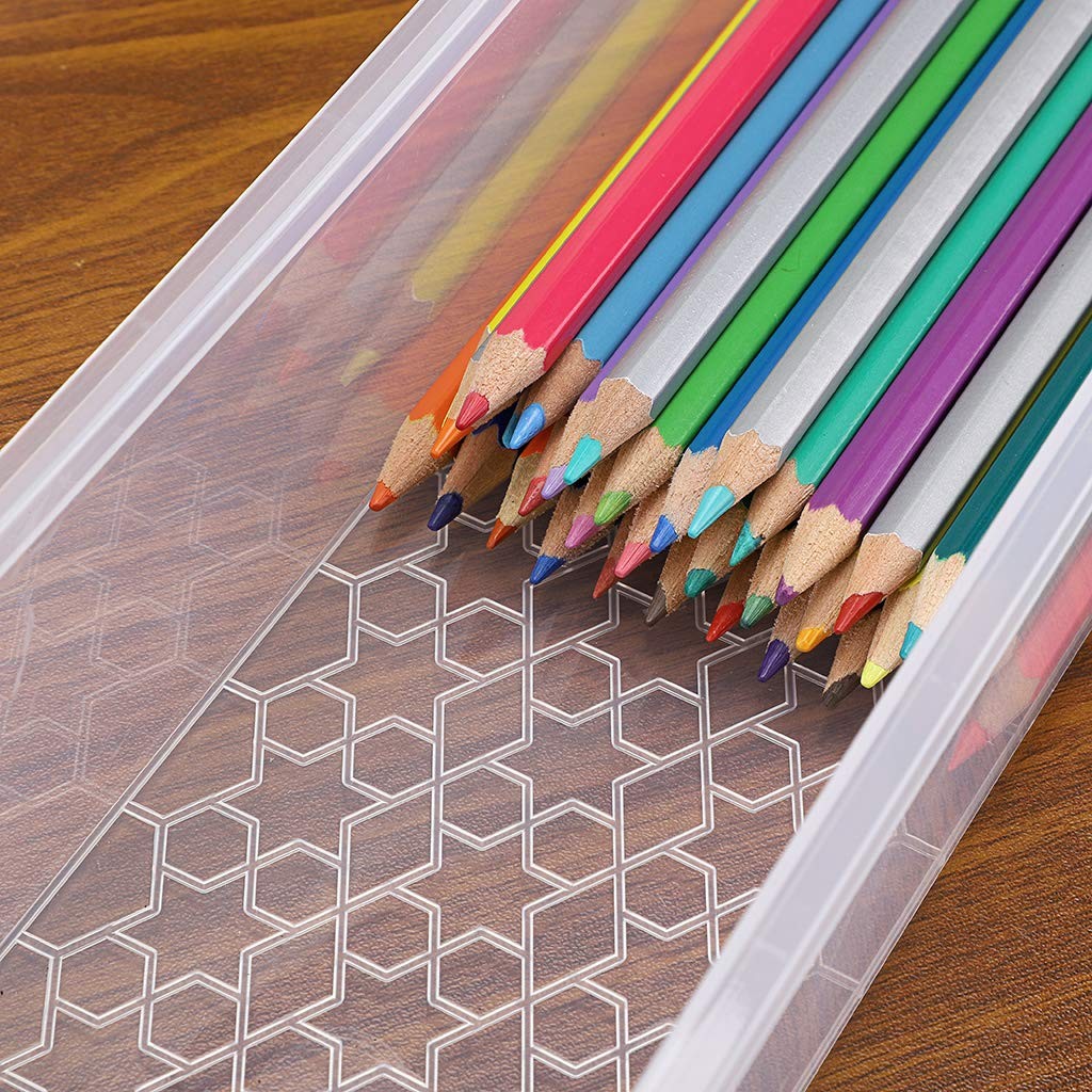 Long Plastic Stackable Boxes Home, Office Supplies Storage Organizer Pencil B…