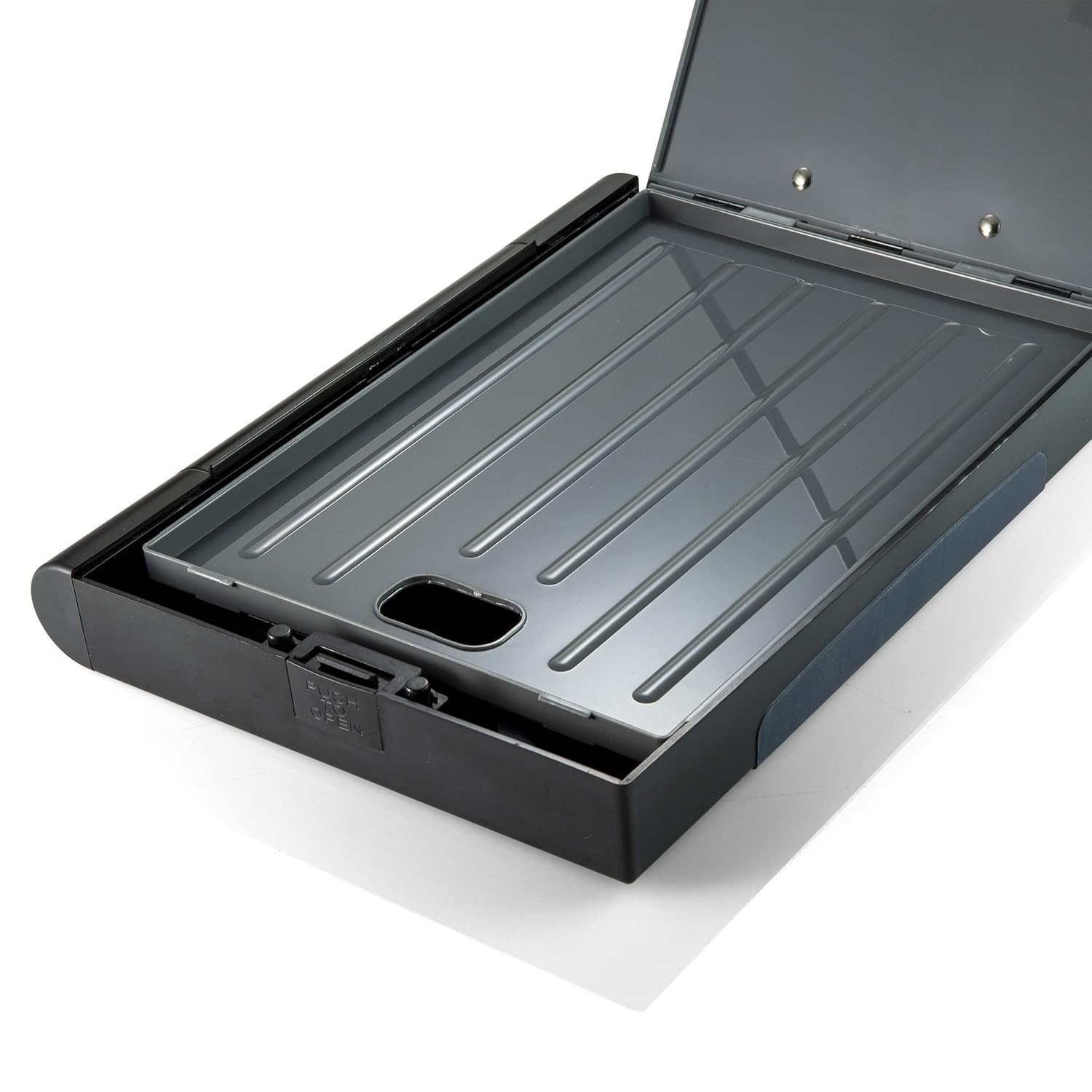 Double Storage Clipboard with 2 Compartments Magnetized Office Desk Organizer