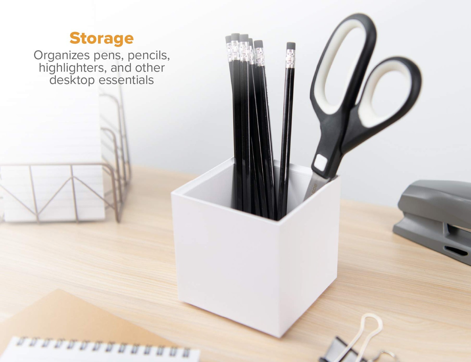 Konnect Stackable Pencil Cup Organizer For Pens Pencils And Desk Essentials