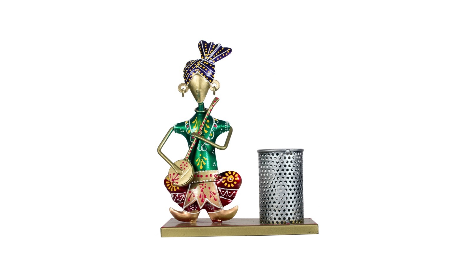 Multicolor Musician Pen Stand Holder – Decorative Showpiece for Home Office