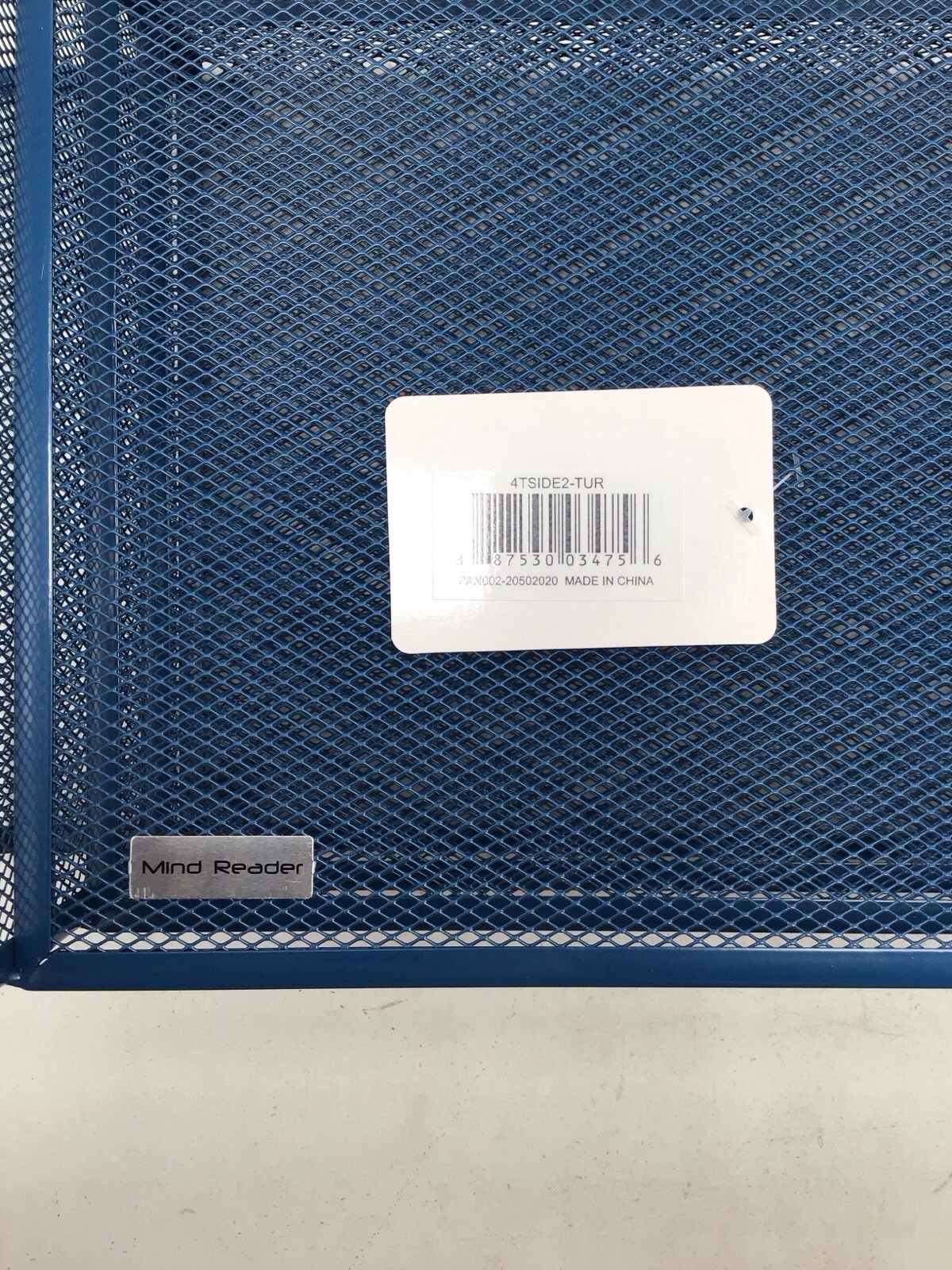 Mind Reader 6 Compartment Paper Tray Storage Desktop Organizer In Blue