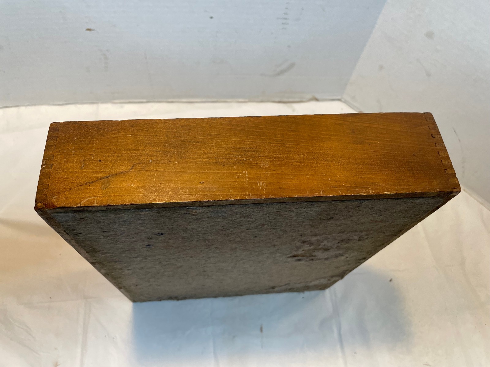 Vintage Hedges Files 1721 Dovetail Wood Box Letter File Desk Paper Tray