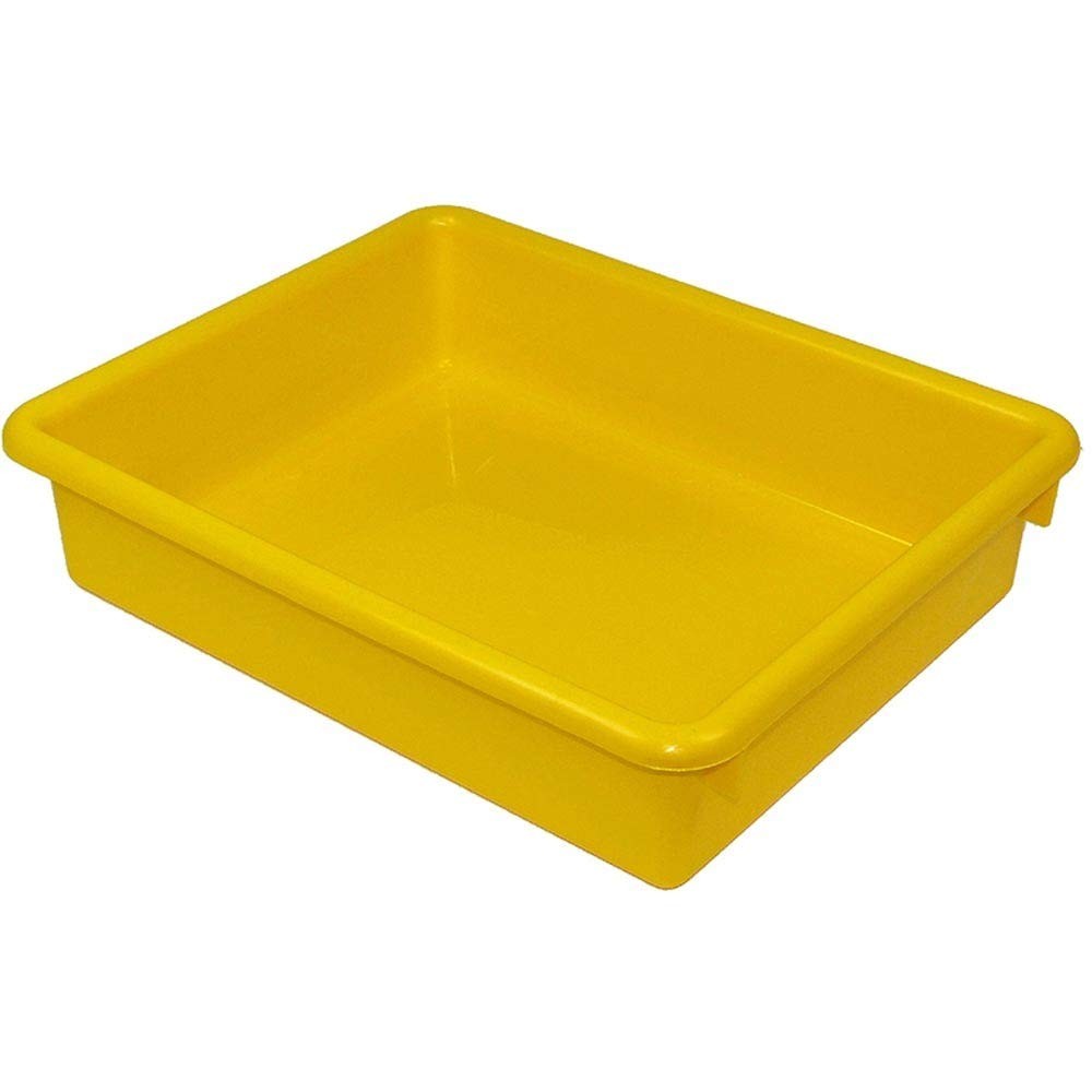 Stowaway 3″ Letter Tray no Lid, Yellow, Pack of 3