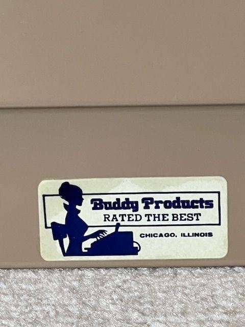 Vintage Buddy Products 3 Tier Slot Metal File Letter Tray Desk / Wall Organizer
