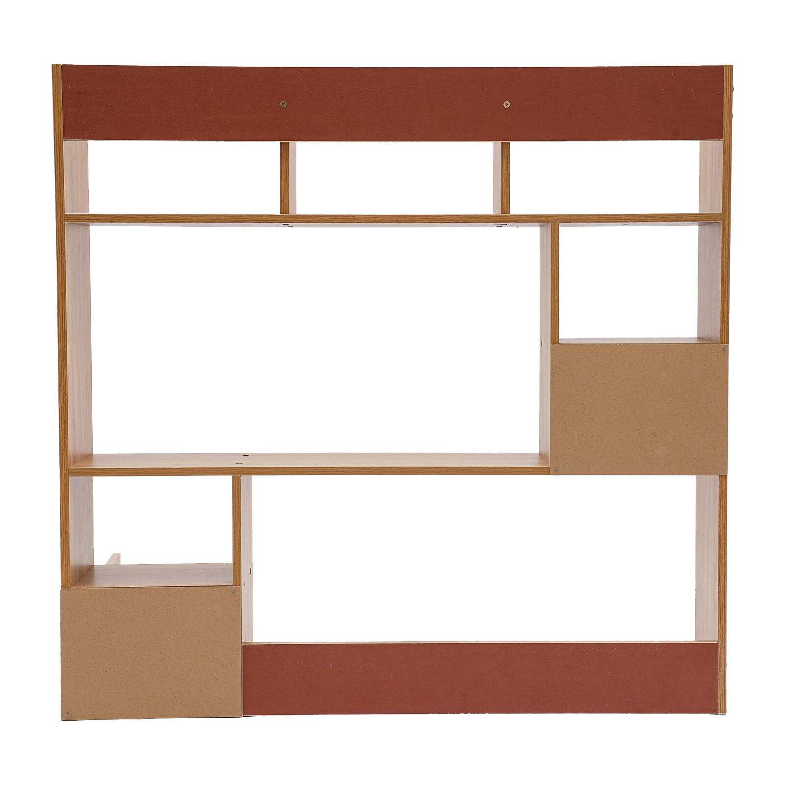 Pine Color Desktop Bookshelf Modern Storage Organizer Home Office Desk Organizer