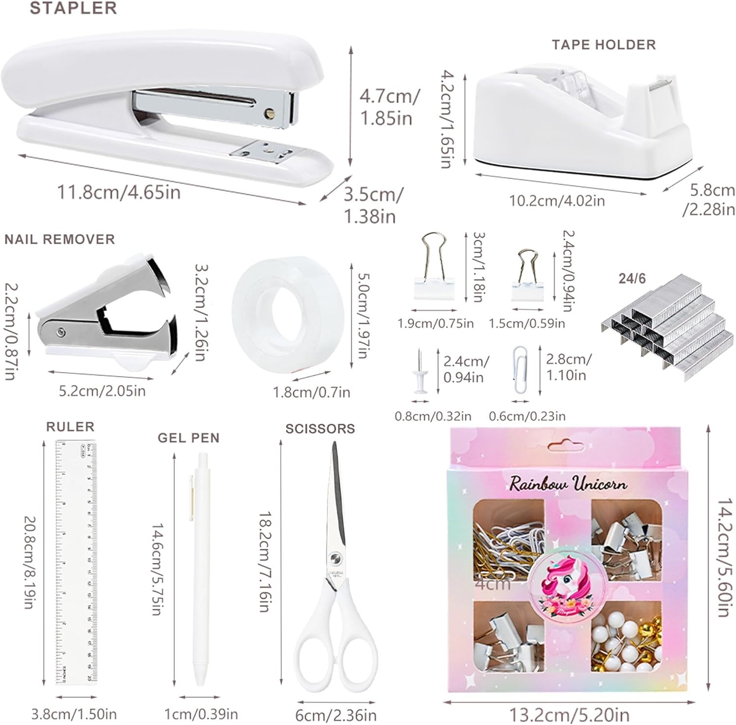Sleek White Desk Accessories with Transparent Drawers – Stylish Office Solution
