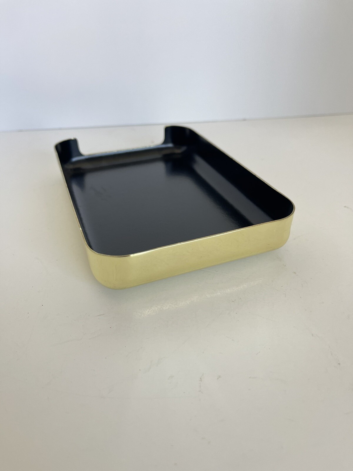 Eldon Emphasis 6000 Brass 1998 Gold Executive Desk Note Pad Tray Office 7inX5in
