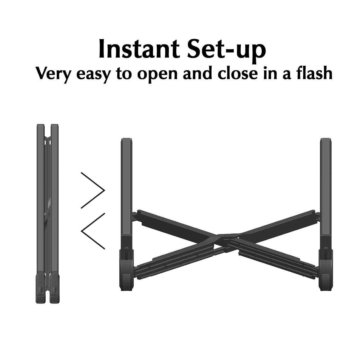 K7 Laptop Stand, Foldable Portable Stand,Black, Lightweight Ergonomic…