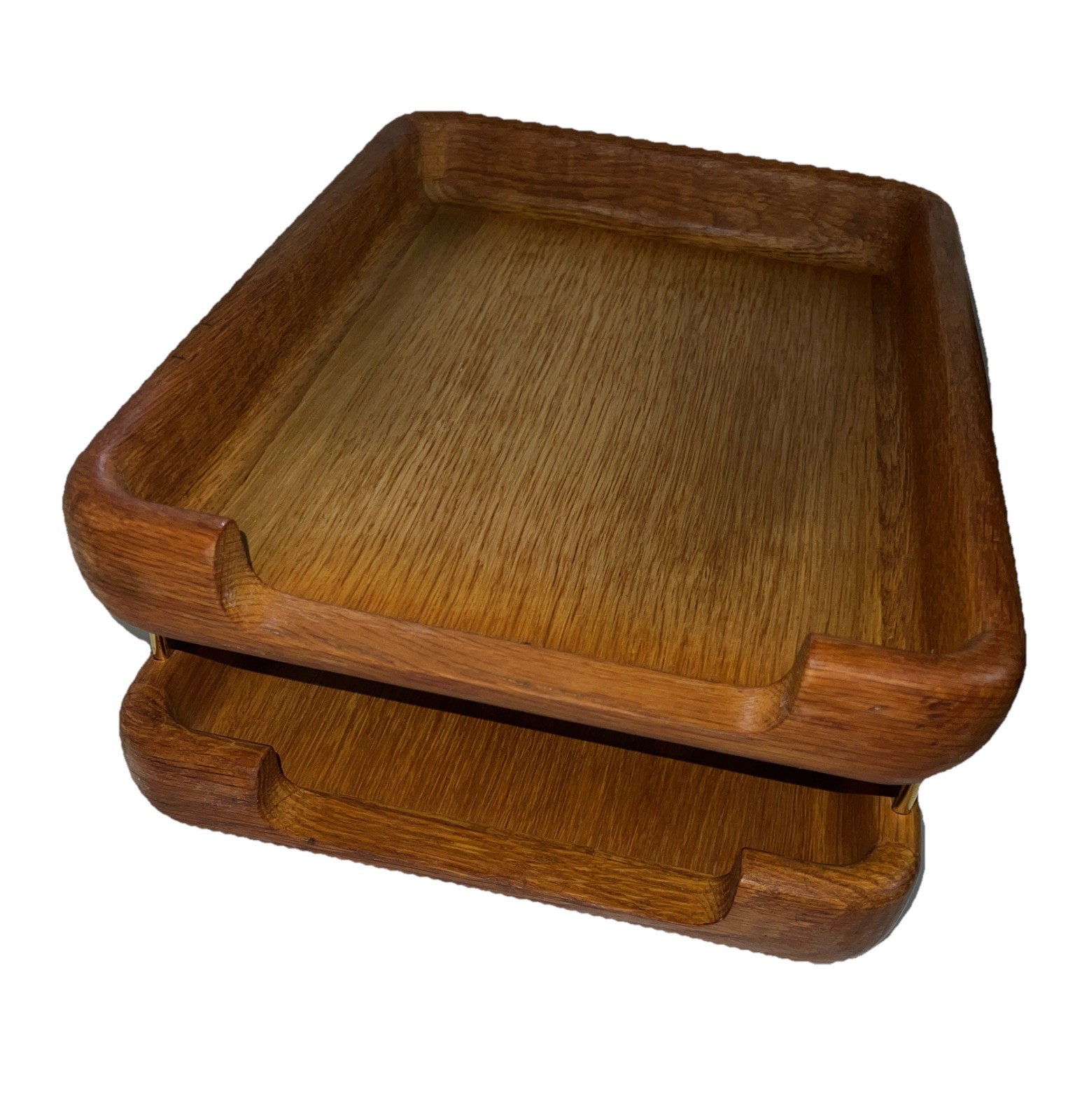 Mid-Century Eldon Woodline 1985 Paper Tray in Oak, Series 6500