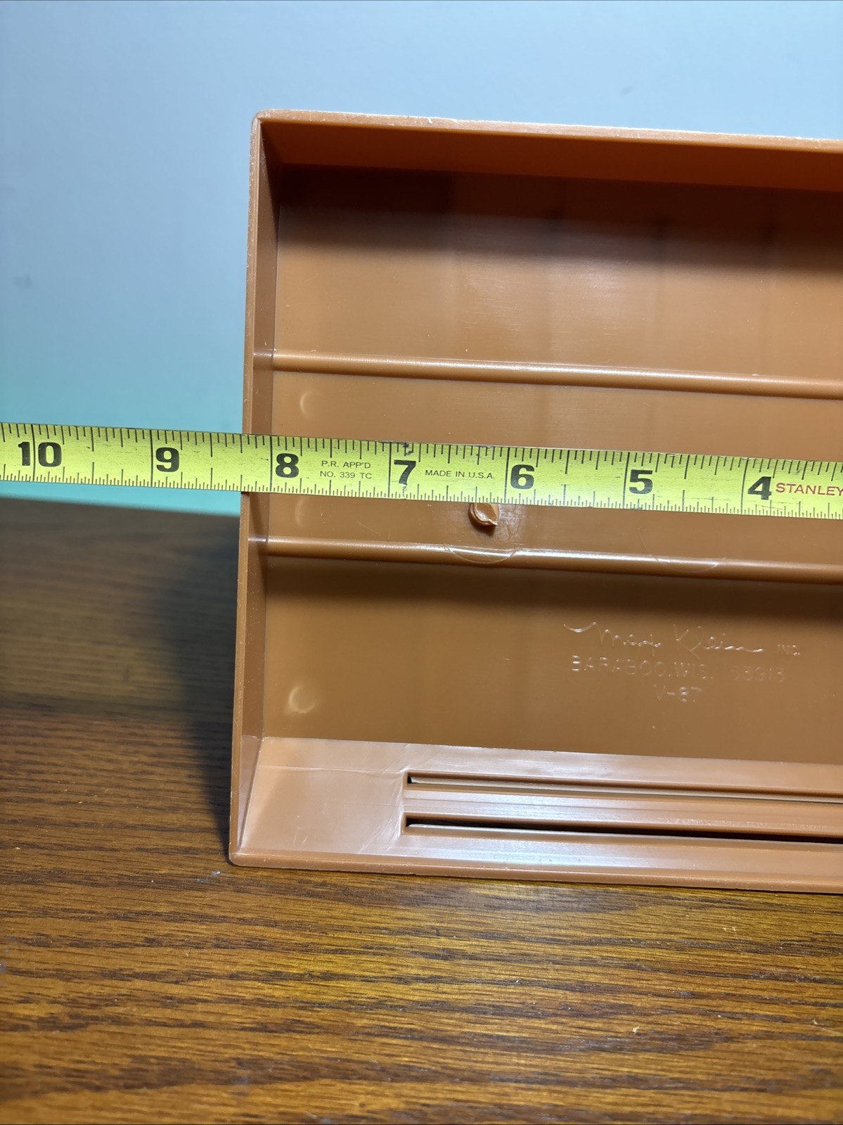 Vintage MCM Retro Max Klein Desk Office Organizer Paper Mail Pens Coins Clips