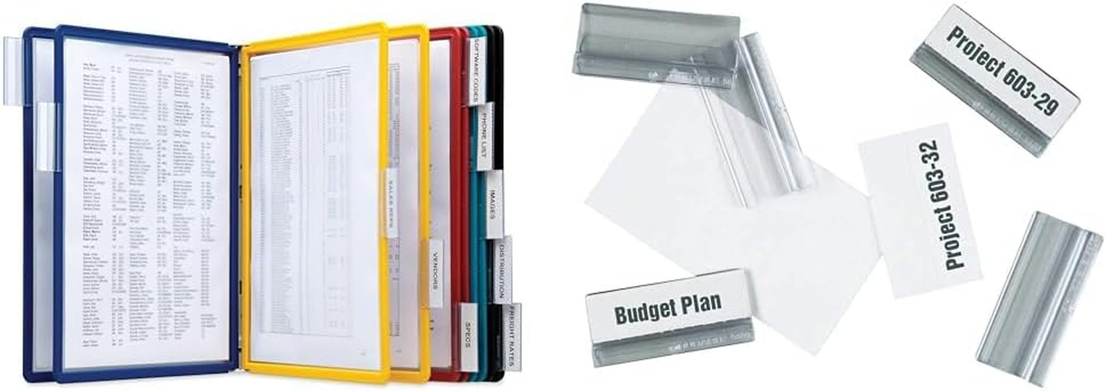 10-Pack Wall Mounted Reference System with Double-Sided Panels & Index Tabs