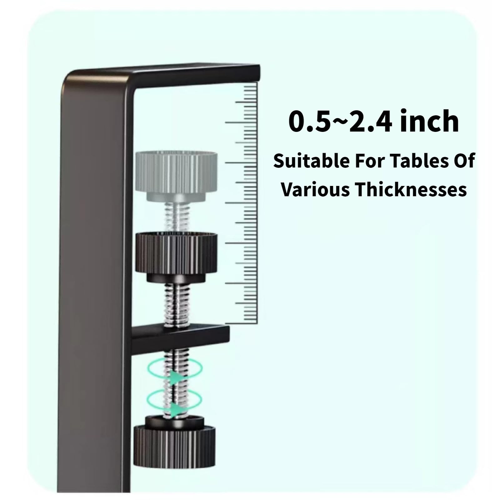 Under Desk Drawer Side Storage Hanging Clamp On Mesh Metal Organizer Black