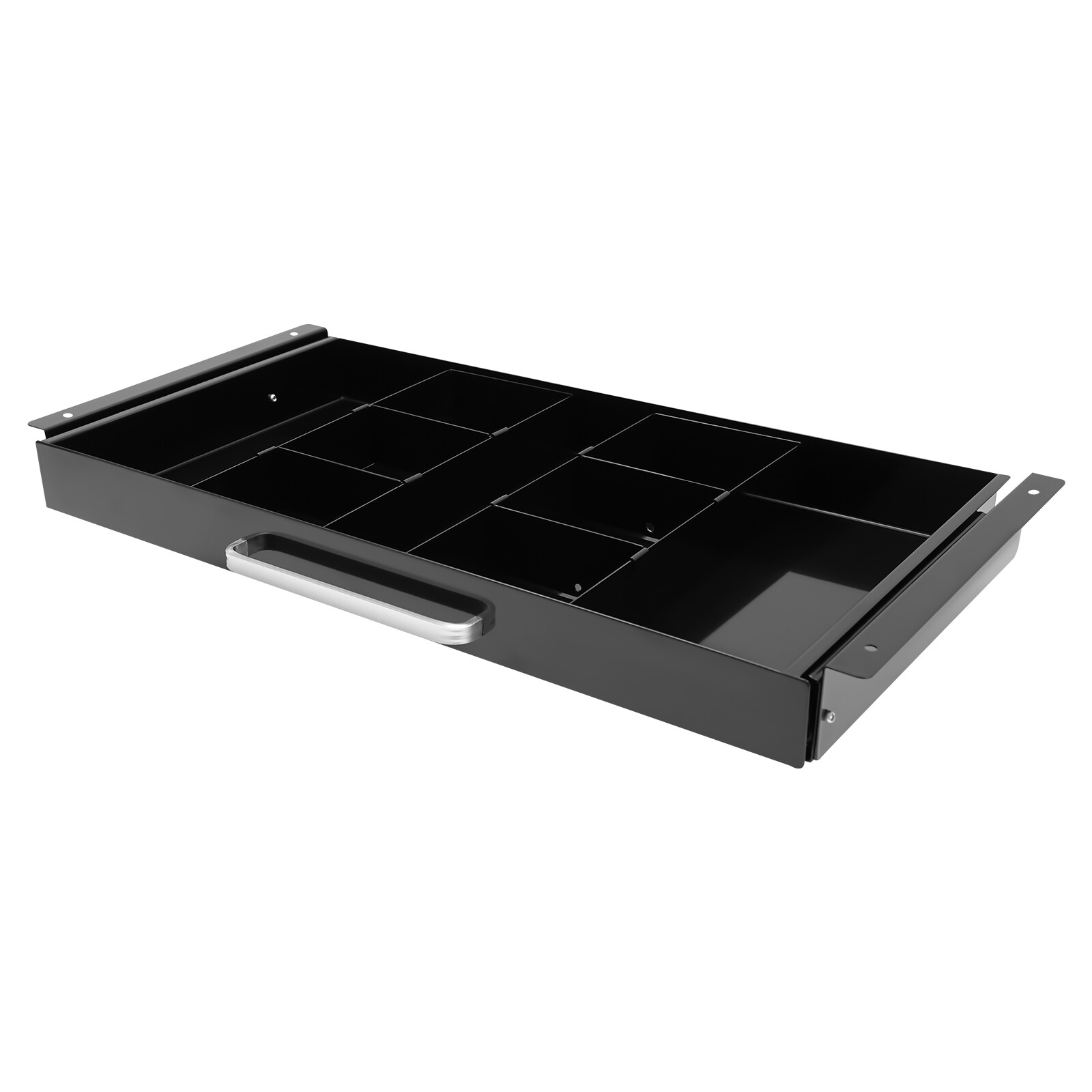 New 21.5″ Black Under Desk Mounted Sliding Pull-out Drawer For Standing Desks