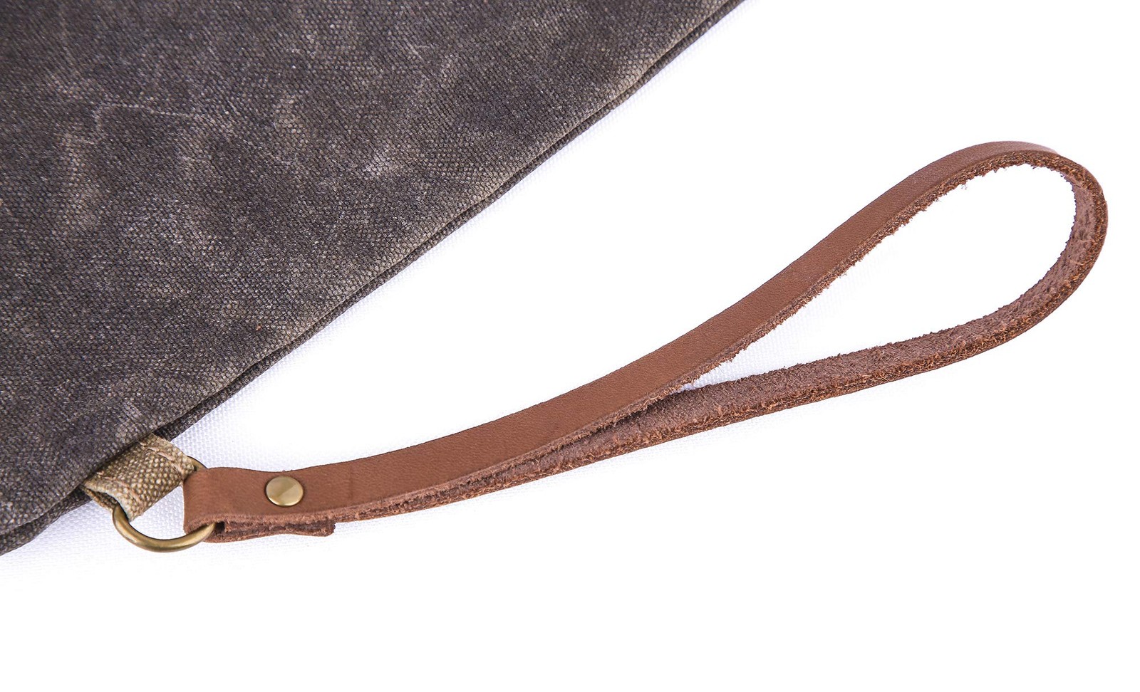 Waxed Canvas Zip Folio Pencil Pouch – Office Supply Zippered Makeup Bag Multi…