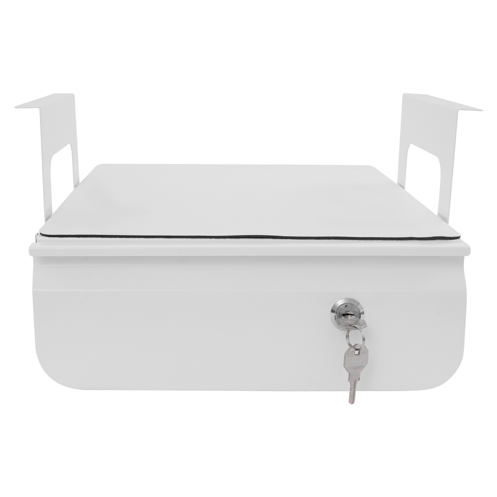 Under Desk Pull-Out Drawer, Lockable Sliding Storage Drawer, Under Desk Drawer