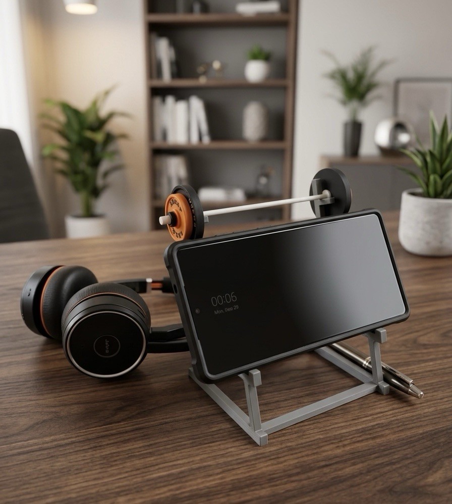 Miniature Squat Rack Pen Holder | Gym-Themed Desk Organizer Desk Accessory
