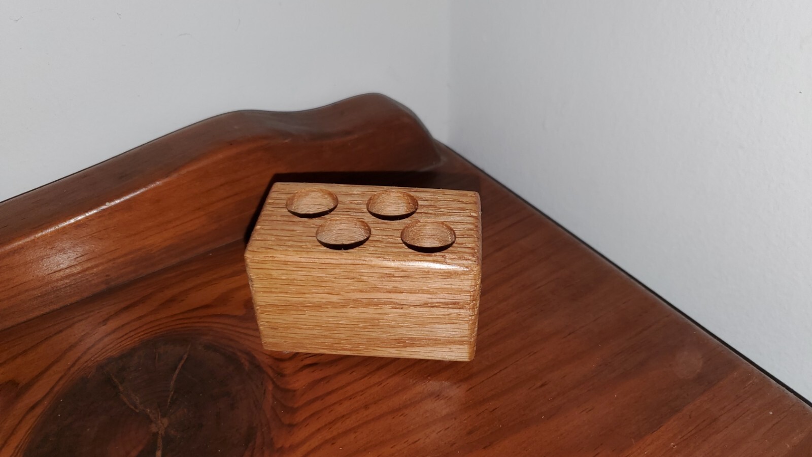 Wood 4 Pen Holder, Natural Color