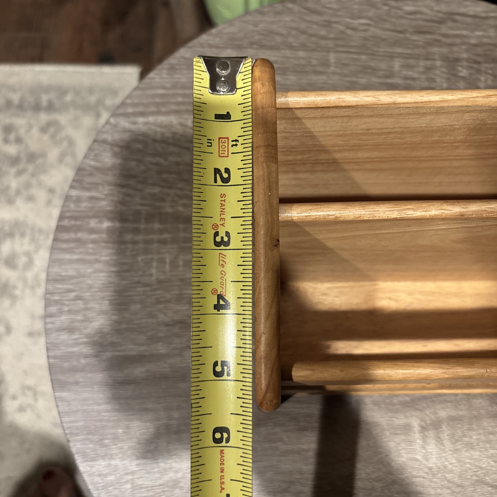 Vintage Wooden Desk/Mail/Letter/Recipe Holder Natural wood Finish
