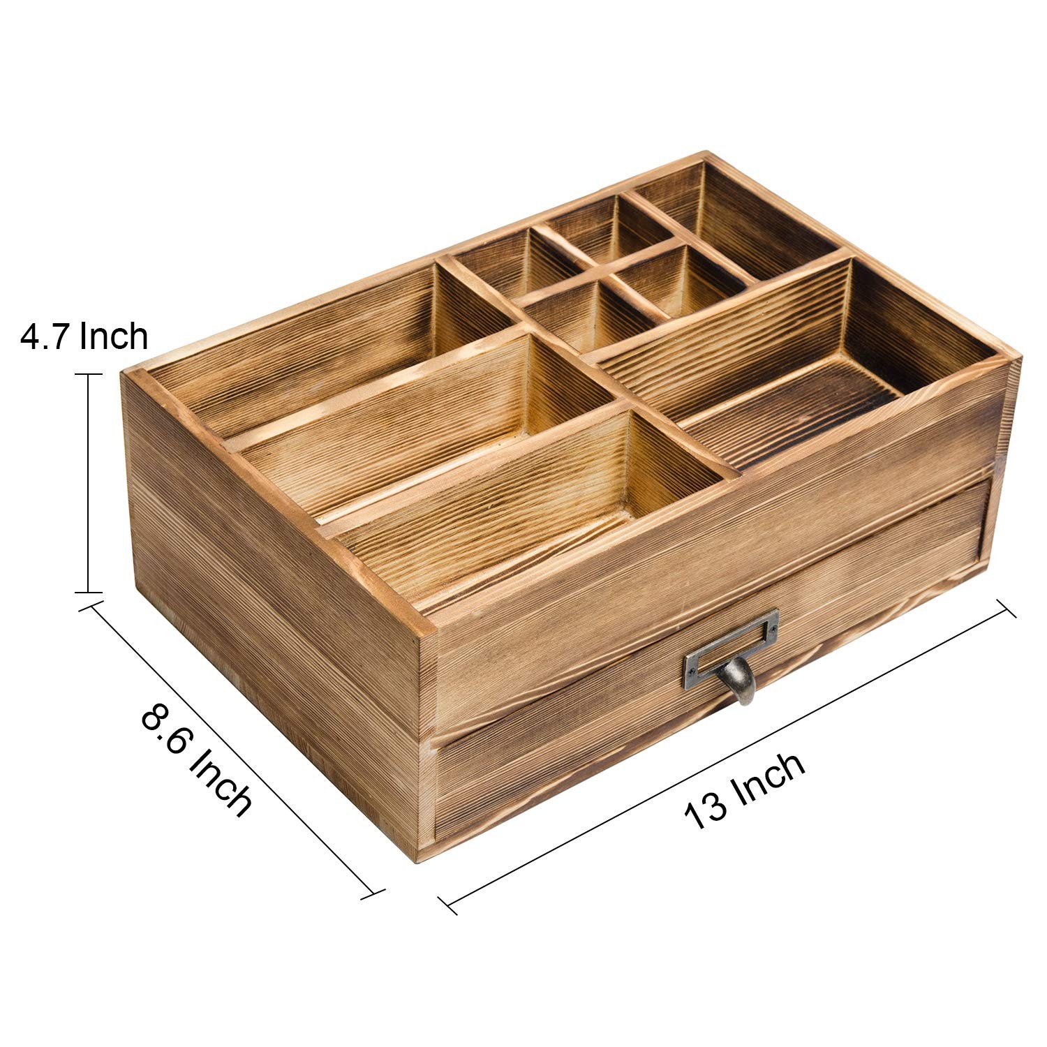 Liry Products Rustic Wooden Organizer Cosmetic Storage Cabinet Makeup Brown