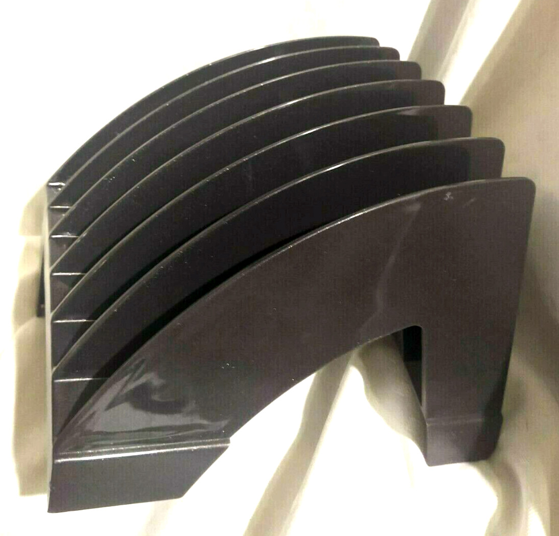 Smoke Colored Plastic Newell Rubbermaid Eldon Incline Desk Organizer Folder File