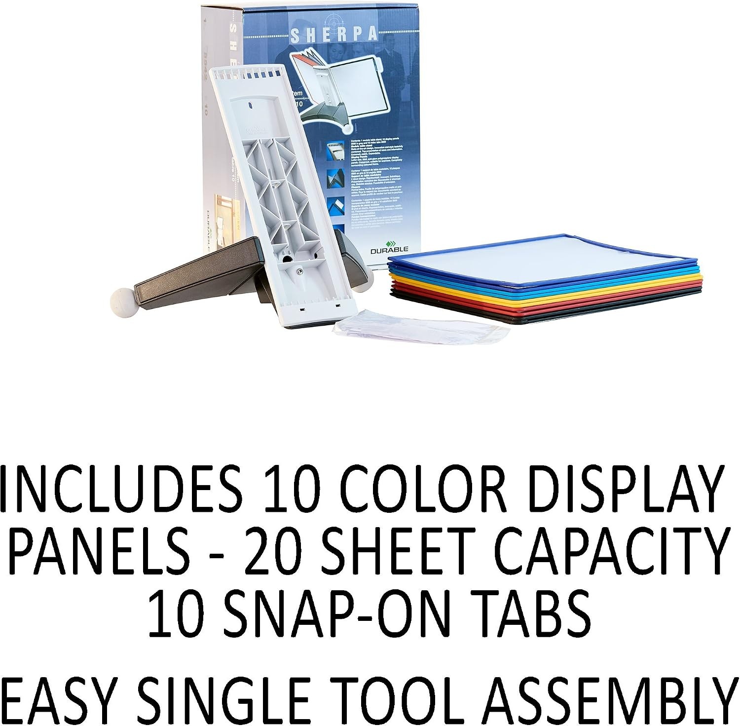 Desktop Reference System W/ 10 Double-Sided Panels Letter-Size 8.5″ x 11″ Inches