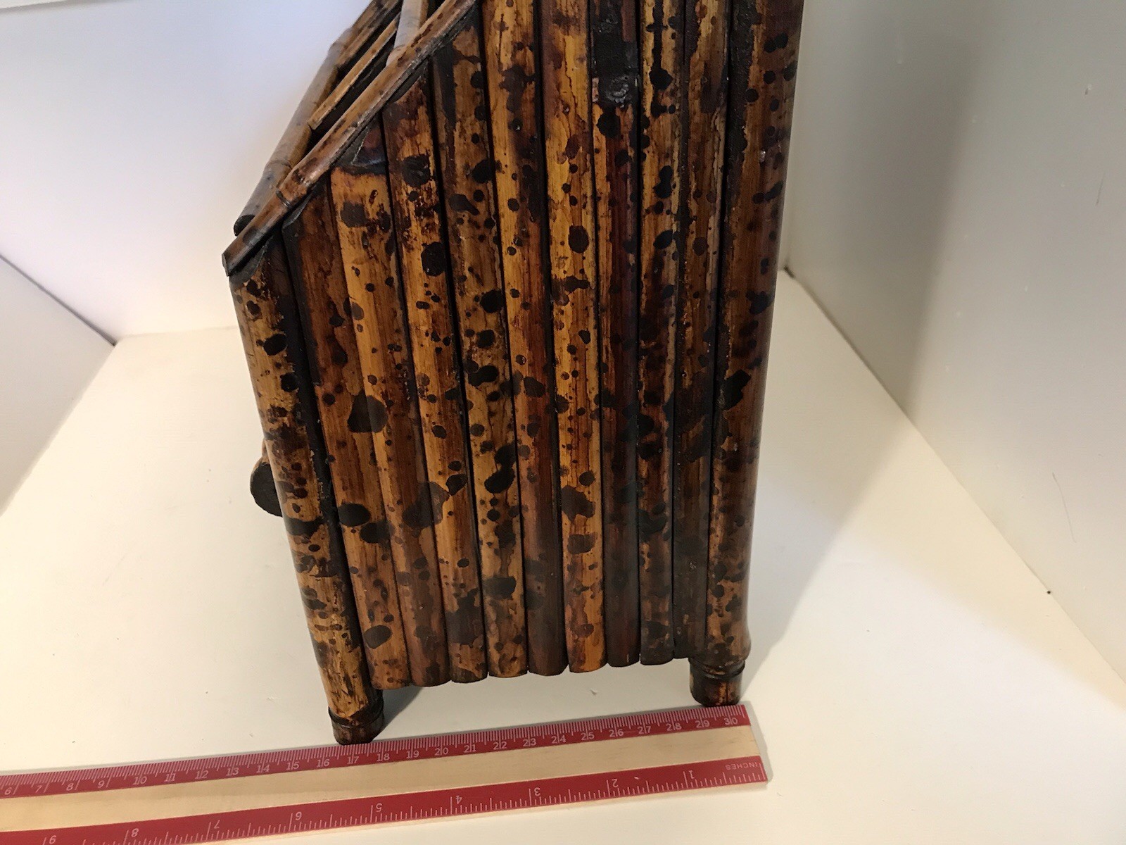 Vintage Bambo Desk Top Organizer 12x10x6”