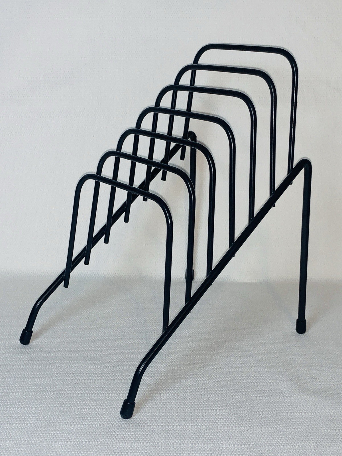Fellowes Step File Jr Black Wire Organizer 6 Section Desk Rack for Letters Paper