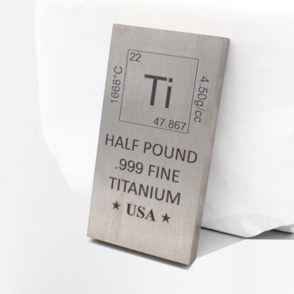 Mint State Gold 1/2 Lb Half Pound Titanium Bar Flat Style .996 –
