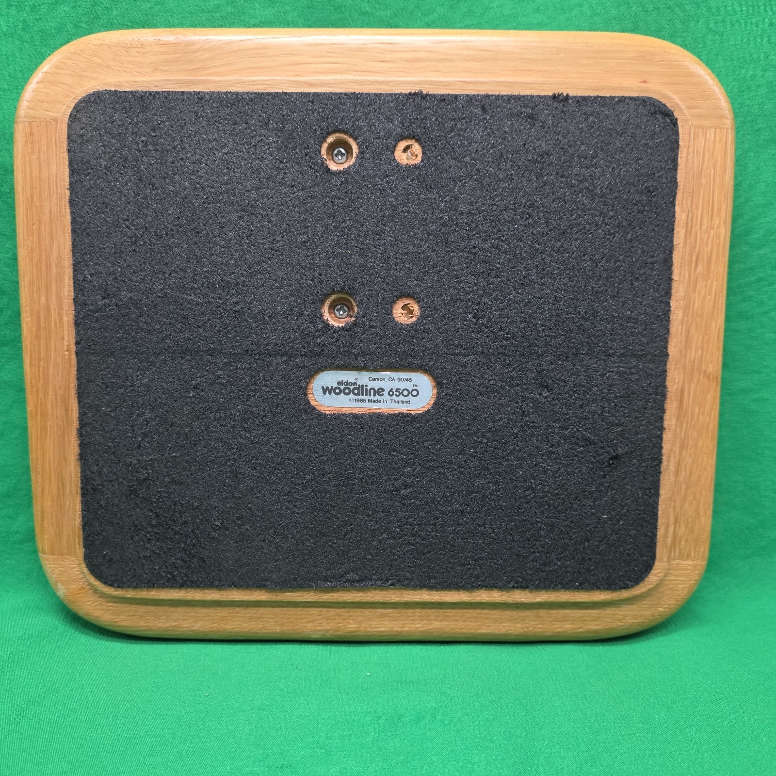 Vtg Eldon Woodline 6500 Wood Brass Desk Calendar Pages Holder Office Accessory