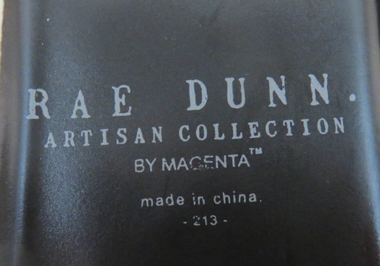 Rae Dunn STUFF 2 Compartment Pen Pencil Organizer 213 Black By Macenta Farmhouse