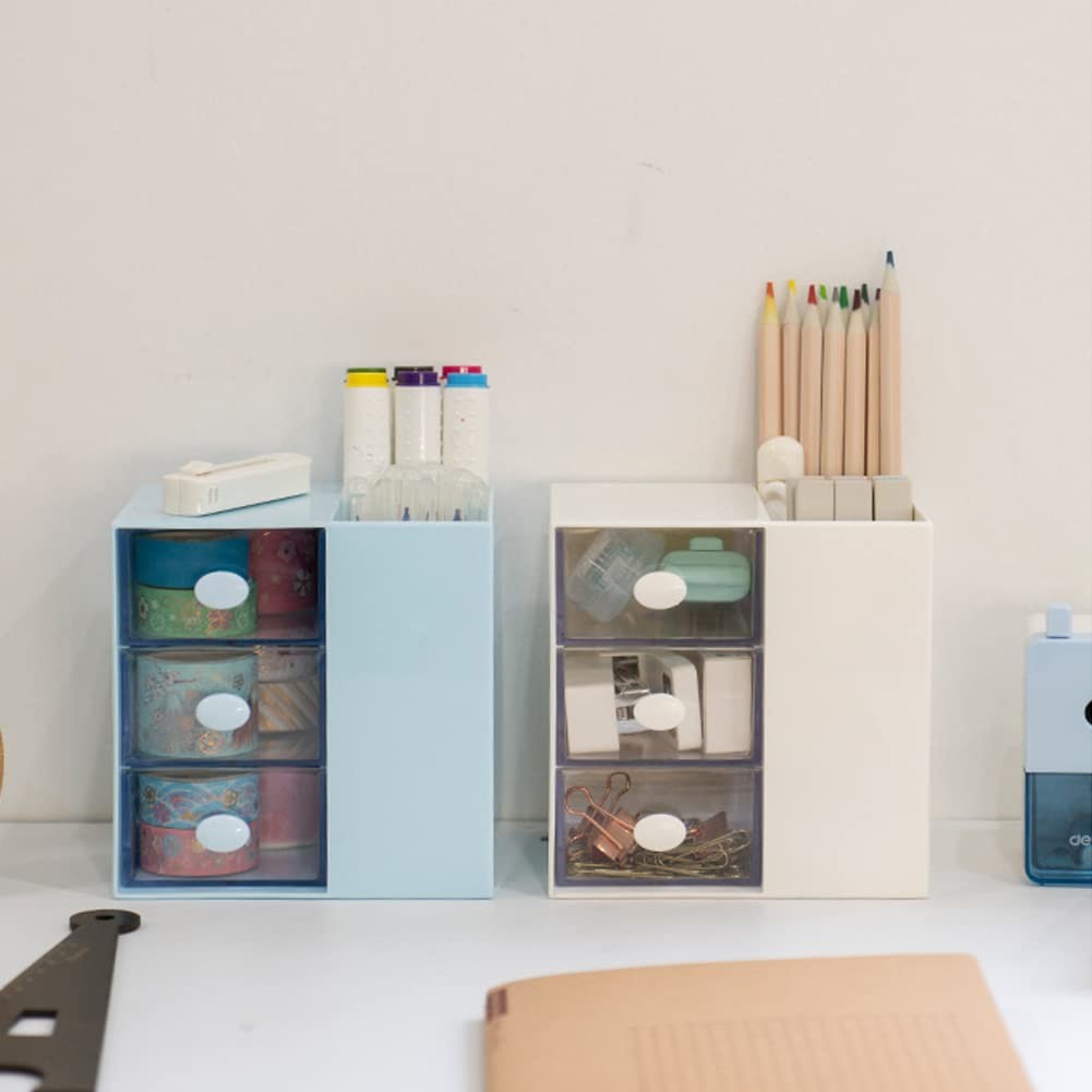Multi-Functional Pen Holder, Organizer for desk, Desk White
