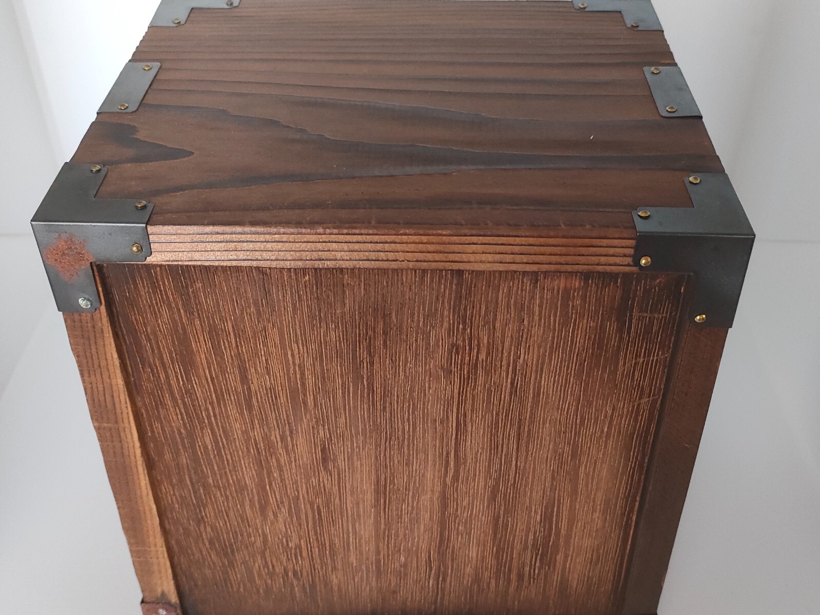 Wood Chest Showa Vintage Limited Japan W19cm x D17cm x H21cm