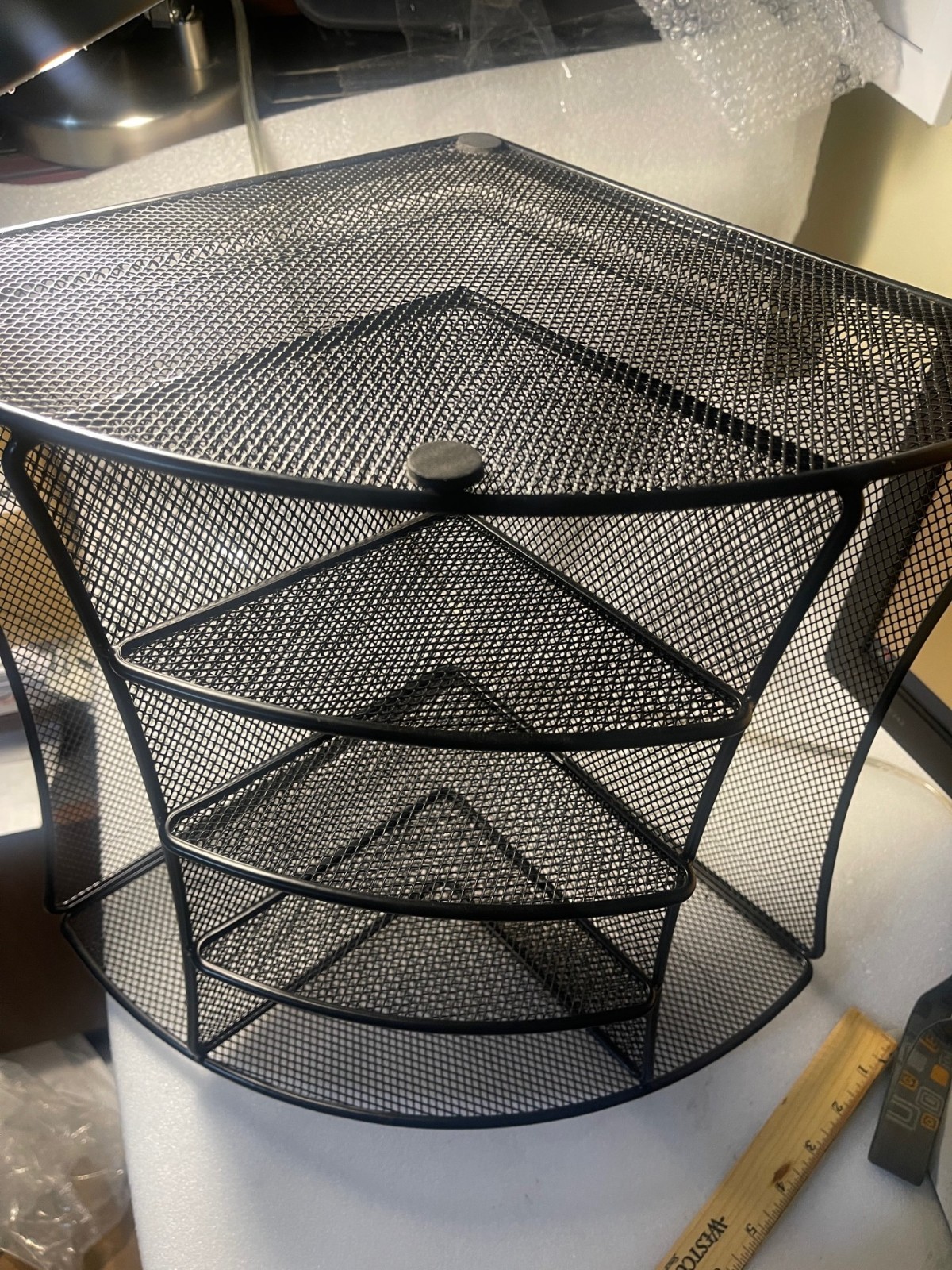 Safco Onyx Mesh Corner Organizer 3261BL 13″Gx15?Lx11″W(S)