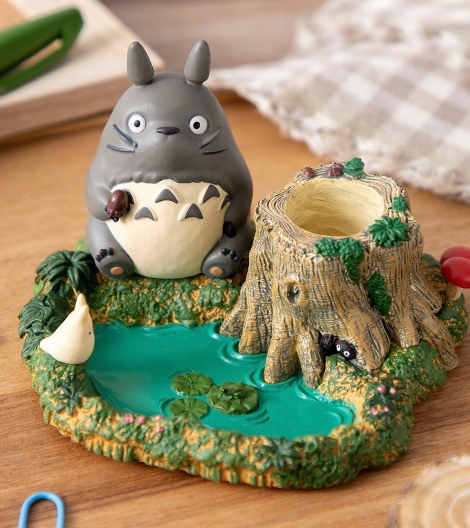 Studio Ghibli Figure Stamp Pen Holder Desk Organizer Totoro New Japan