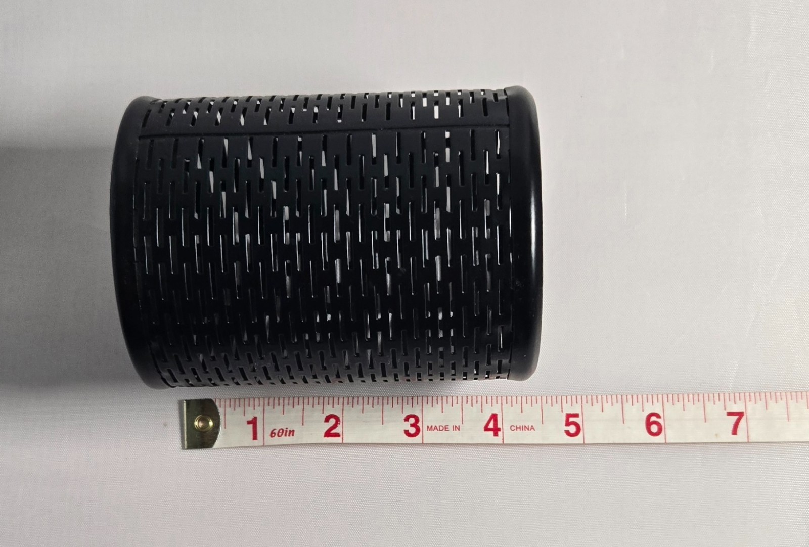 Urban Collection Punched Metal Pencil Cup/Pencil Holder 3.5″x4.5″ (Black) FS