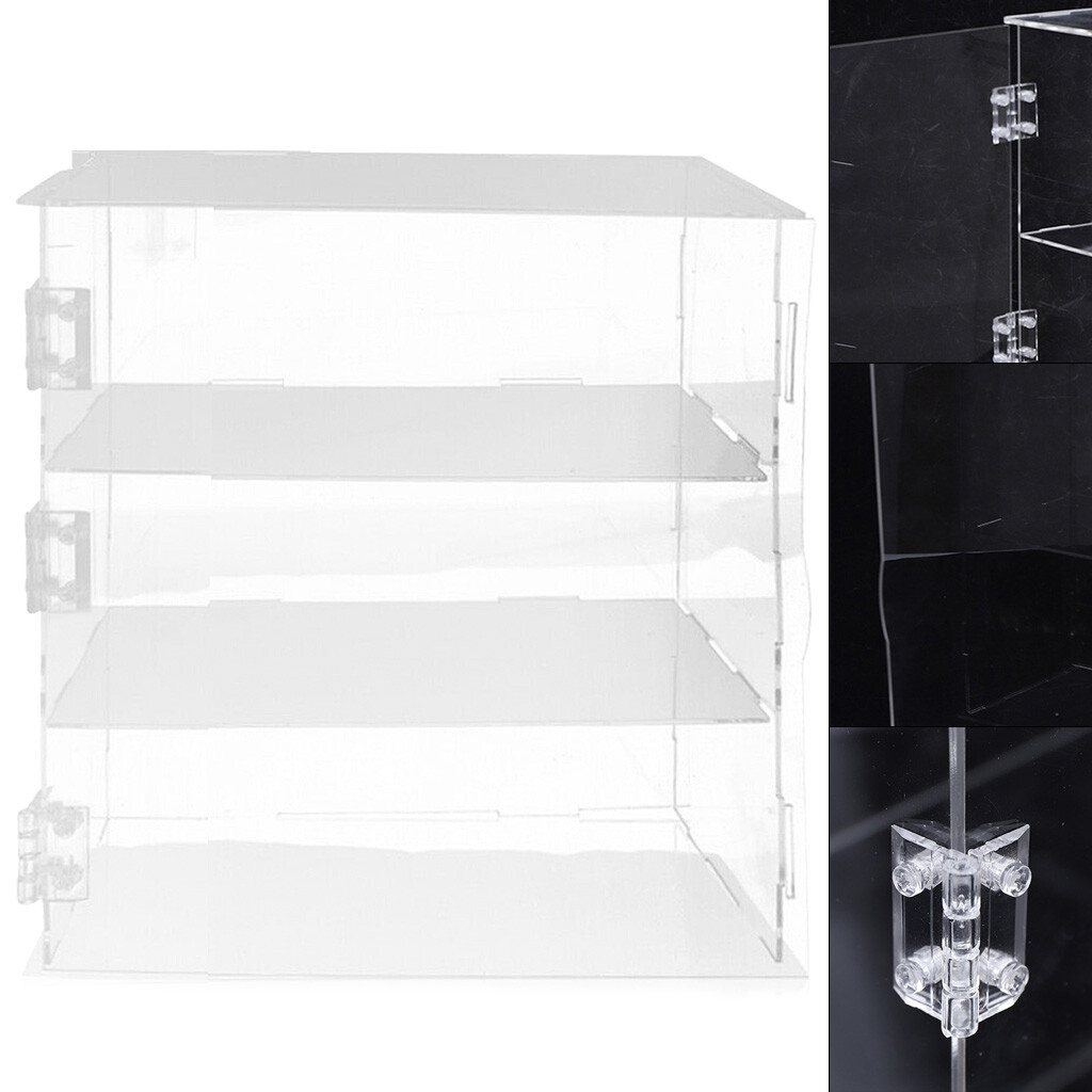 3-Tier Acrylic Display Shelf, High Transparency and Smooth Edges