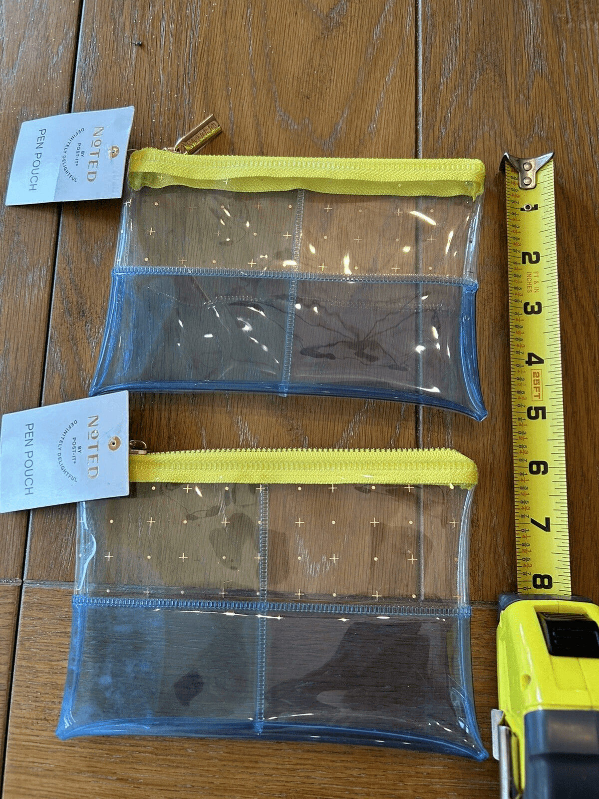 Pencil Case Pouch Noted by Post It Zipper Transparent, HIGH QUALITY PRODUCT. 1 P