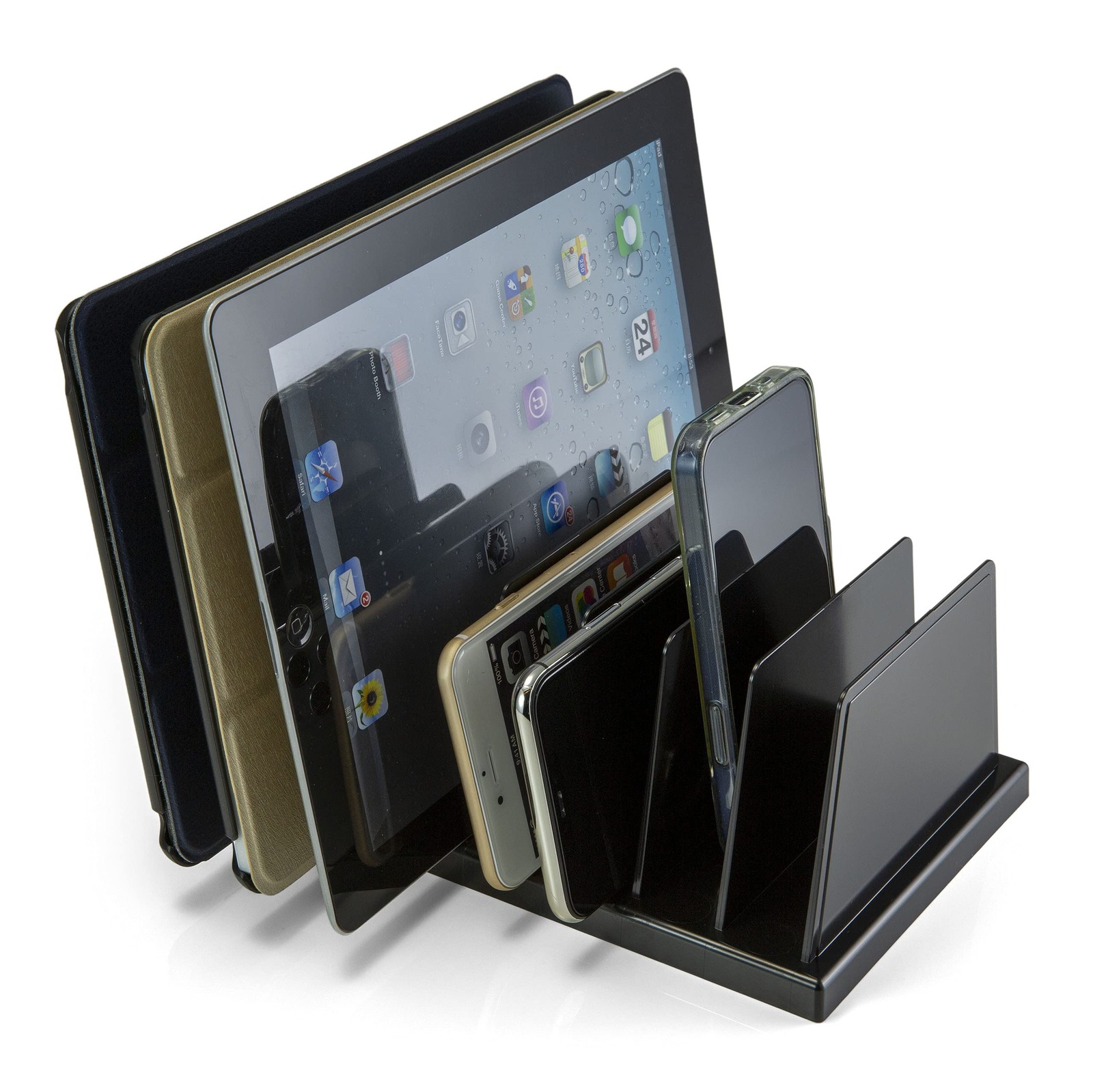 Officemate Medium Standard Sorter, 7 Compartments, Mail (Pack of 1), Black