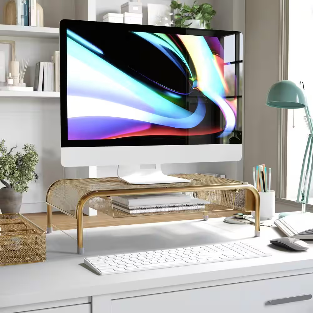 Gold Desk Organizer