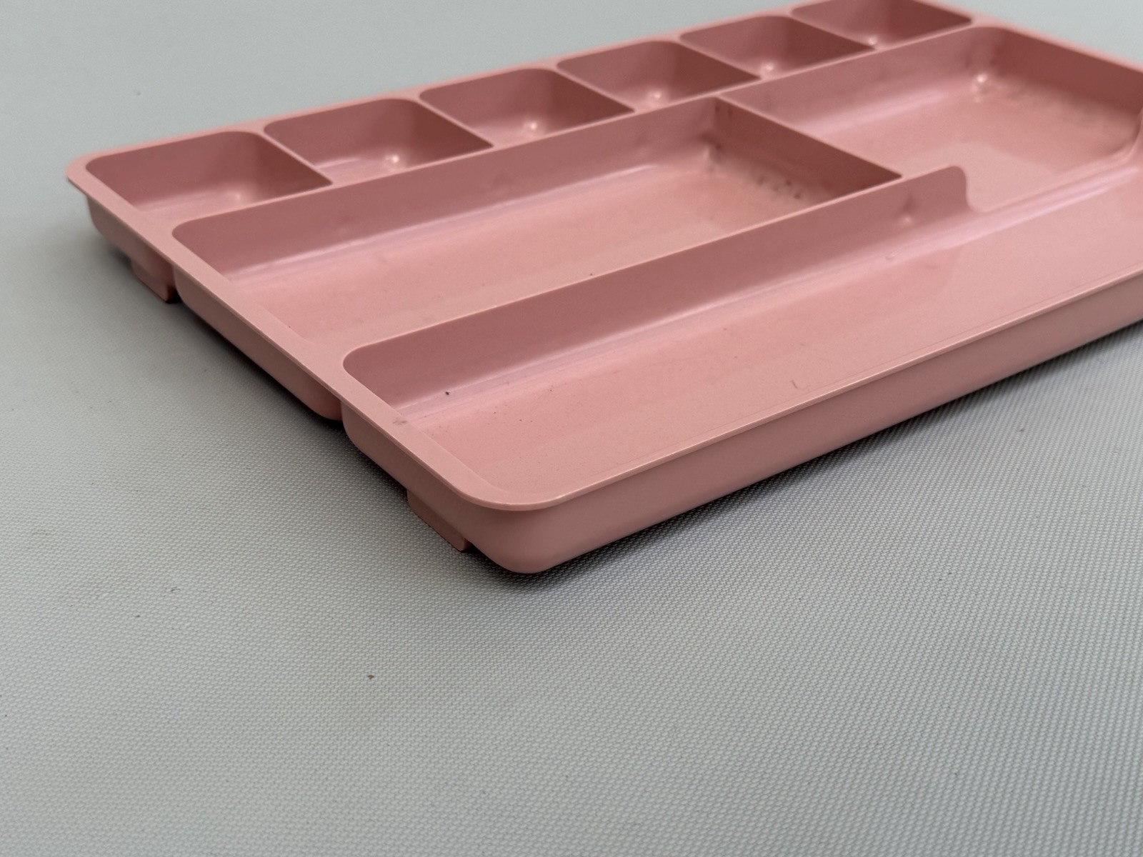 Vintage ROGERS 517 Plastic Desk Drawer Organizer Tray 14×9 PINK!