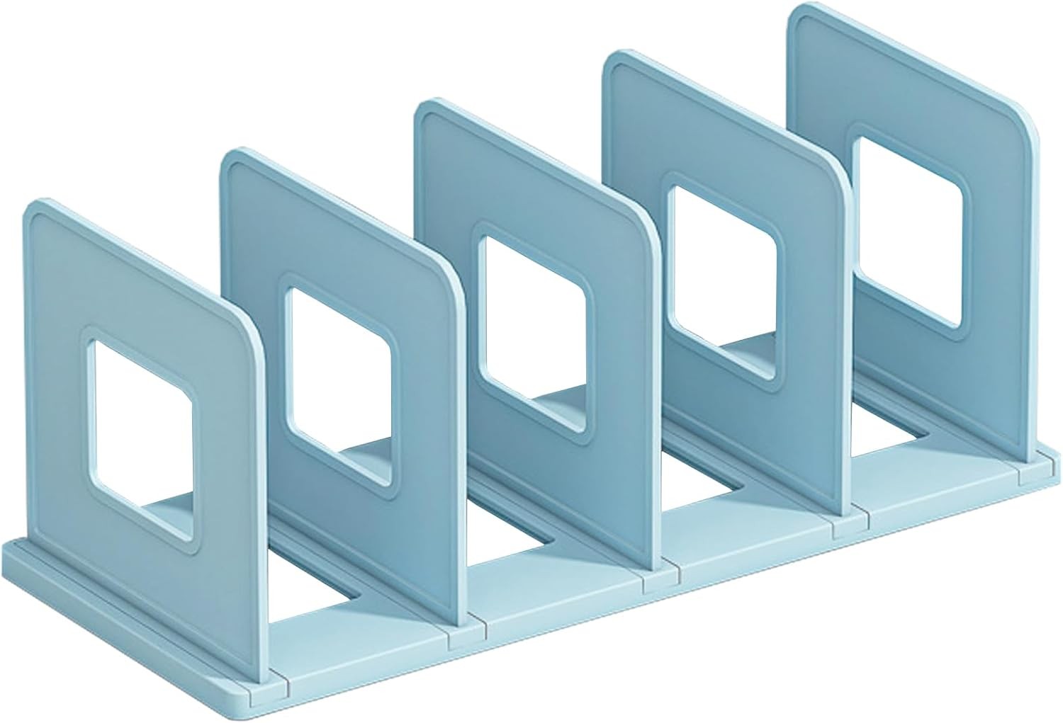 Desk File Sorter Vertical Desktop Folder Organizer 4 Section Plastic Book Holder
