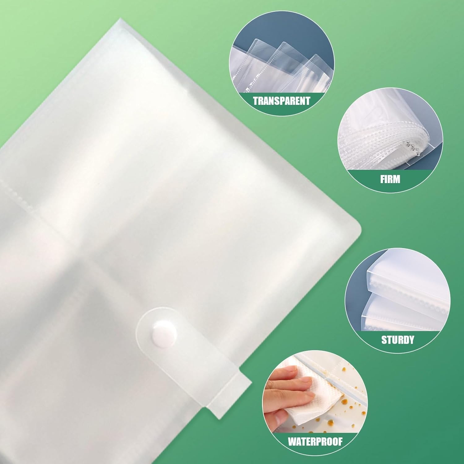 3×5 Index Card Organizer, BetterJonny Index Cards Clear Plastic Holder Organizer