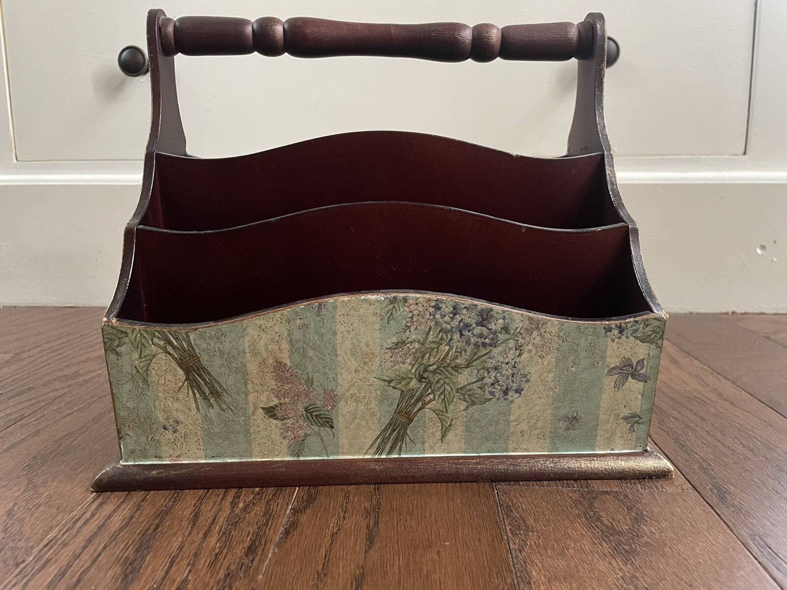 Desk Organizer Rustic Wooden Farmhouse Style
