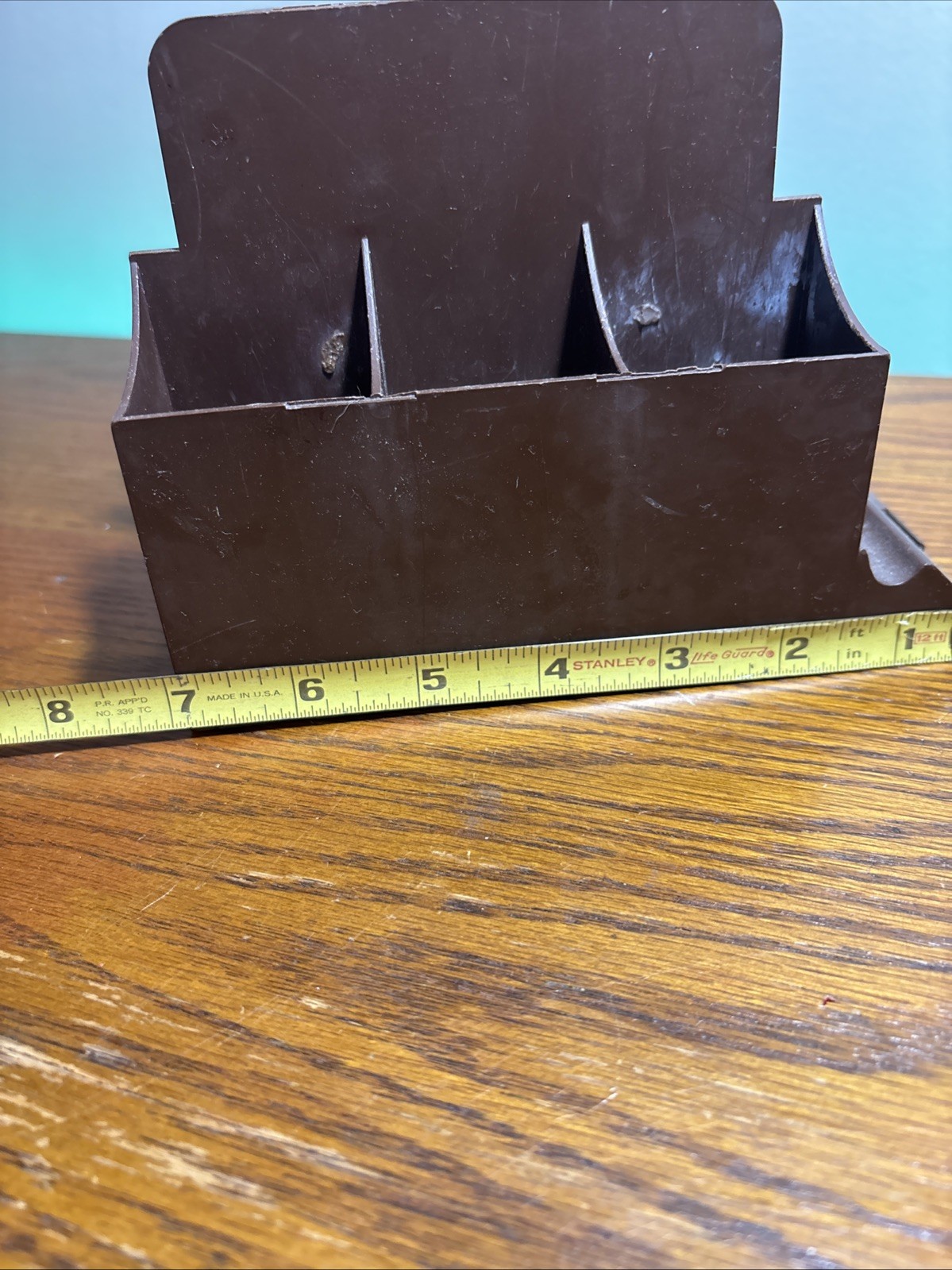 Vintage MCM Retro Action Industries Desk Office Organizer Paper Mail Pens