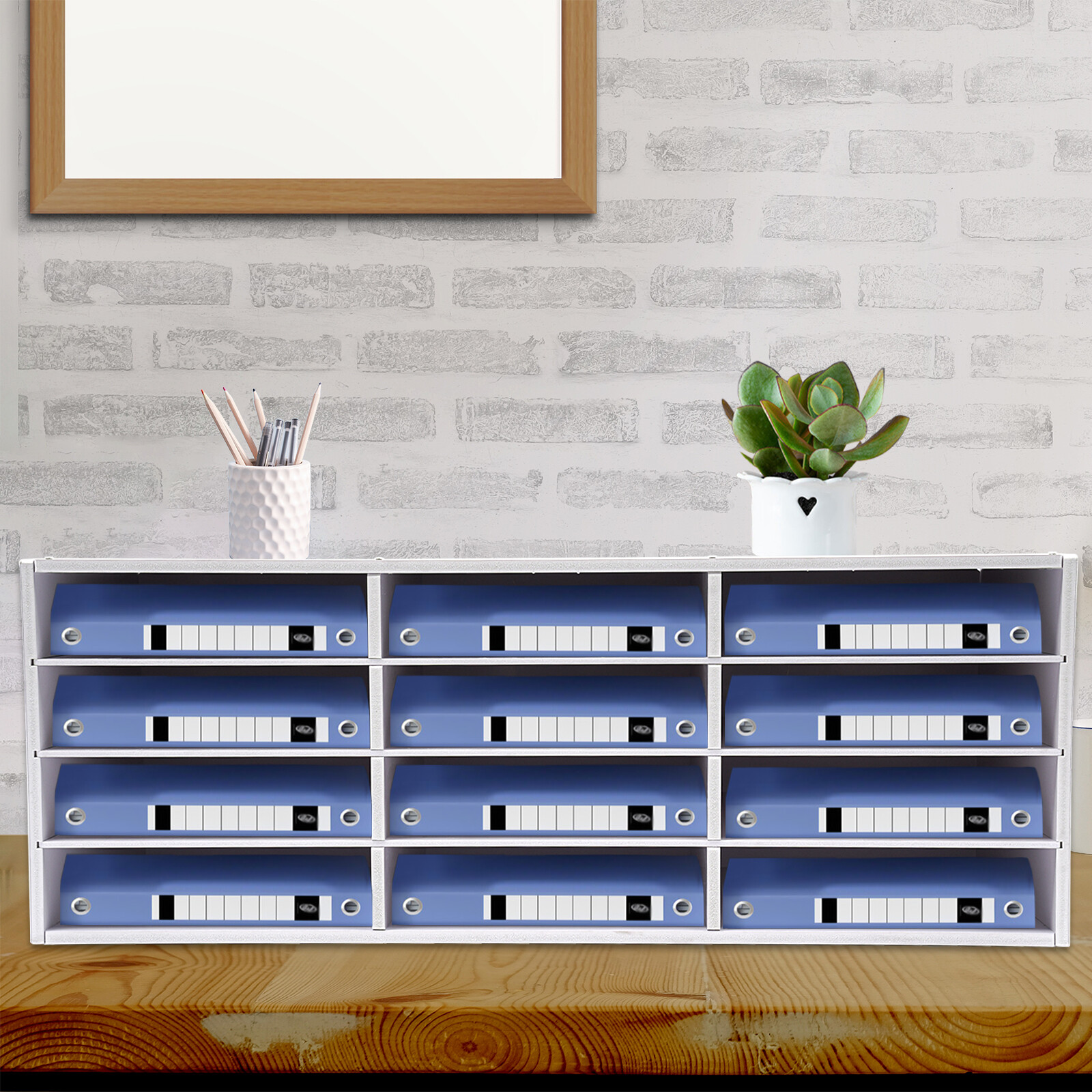 4-Tier Mail Sorter Organizer Countertop Literature Student Mailbox for Classroom