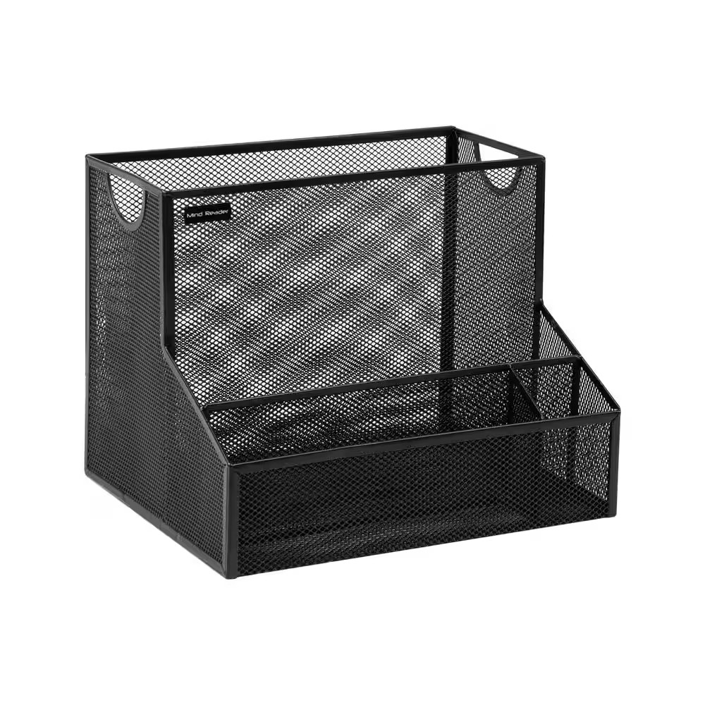 12.15 In. L X 9.5 In. W X 9.5 In. H Desktop Organizer, Vertical File Storage, Bl