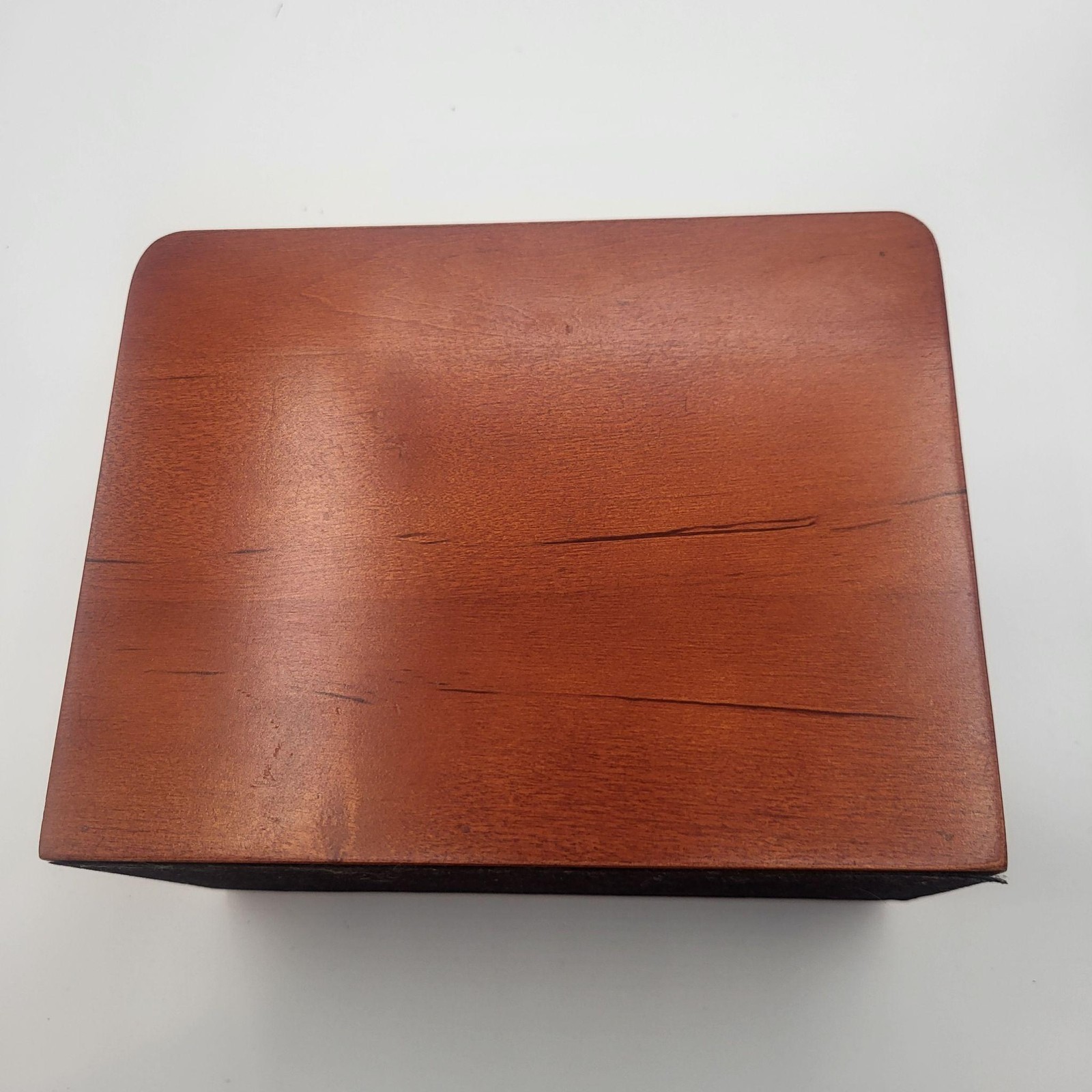 Wood Desktop Mail Letter Organizer 3 Slot Riser Brown Office Holder File Sorter