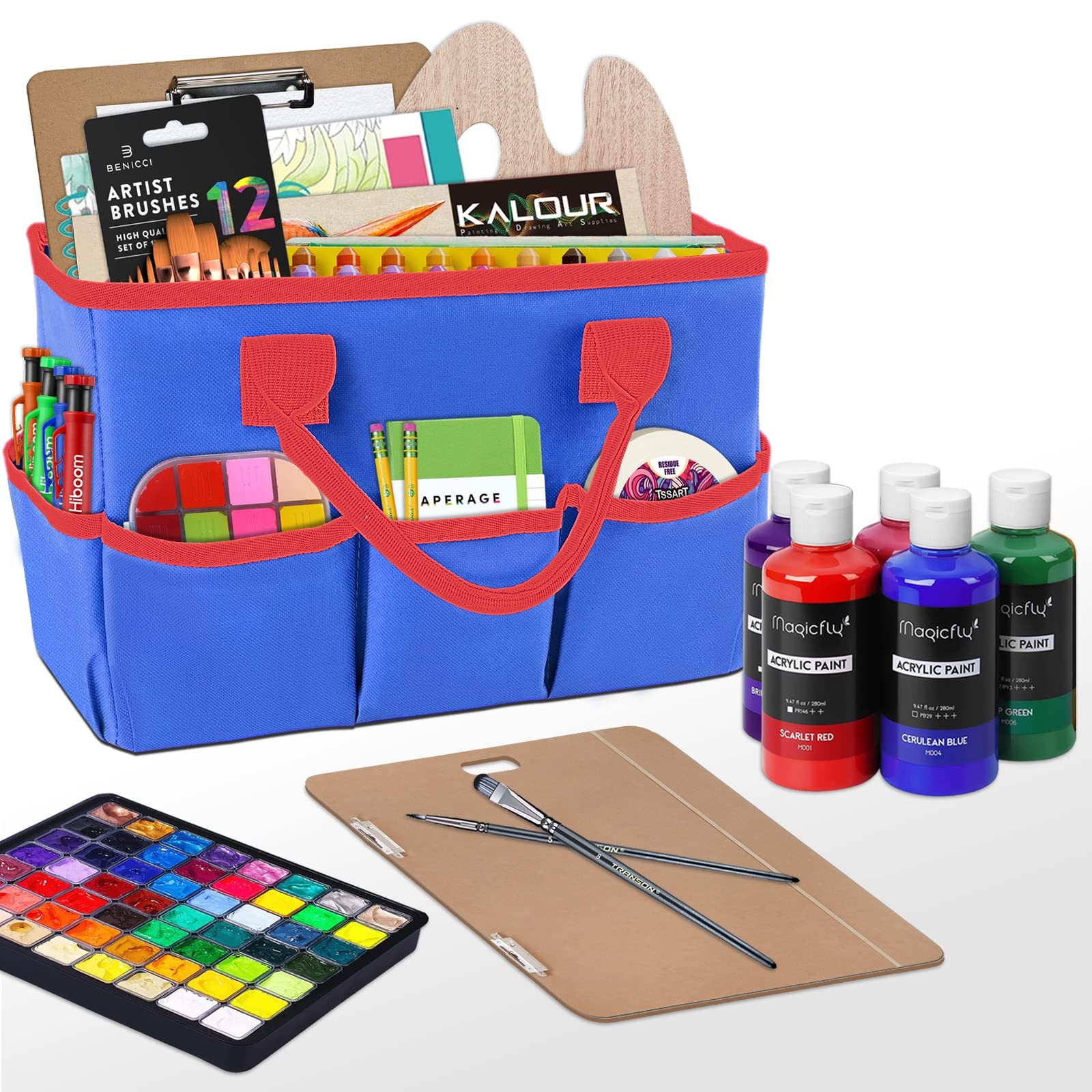Desktop Tote and Organizer, Teacher Helper Bag for Arts, Books, Stationery, O…